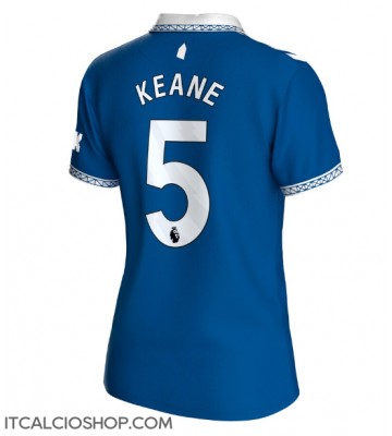 Everton Michael Keane #5 Prima Maglia Femmina 2023-24 Manica Corta
